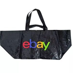 eBay Branded IKEA style Frakta Large Black w/ Logo 4Handle Foldable Tote Bag